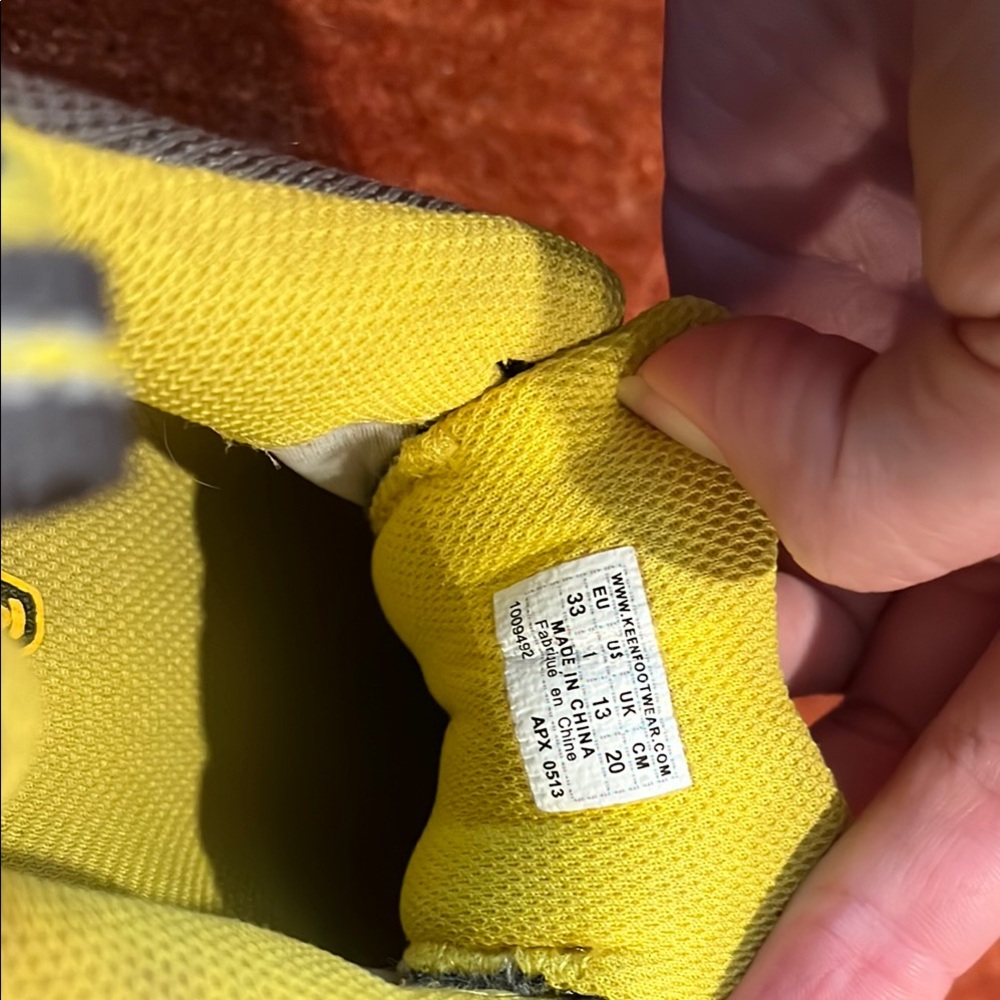 KEEN Kids' Gray and Yellow Shoes - Picture 6 of 7